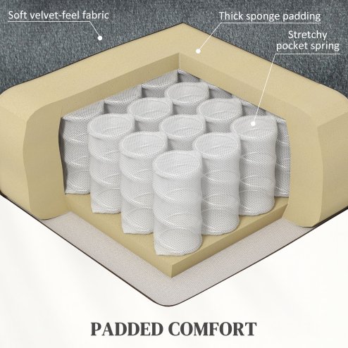 HOMCOM Power Lift Recliner Chair for Elderly, Velvet Fabric Electric Riser and Recliner Armchair for Living Room with Remote Control, USB Port and 2 Side Pockets, Dark Grey