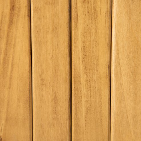 Outsunny 2 Seater Garden Storage Bench, 164L Outdoor Storage Box with Backrest Flower Pattern, Wooden Garden Bench with Armrests, 125 x 68.5 x 97cm, Natural