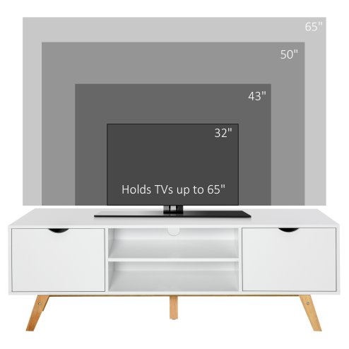 HOMCOM TV Stand Cabinet for TVs up to 65