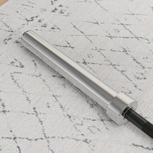 SPORTNOW 7ft 210cm 20kg Barbell Bar with Spring Clips for 5cm Weight Plates, Home Gym Weight Lifting Bar, Up to 200kg