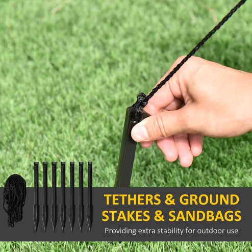 Outsunny 10 FT Grim Reaper Halloween Inflatable with 5 Built-in LED Lights, Blow Up Outdoor Halloween Decoration for Indoor, Outdoor Party