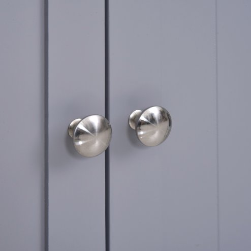 kleankin 75x60cm Freestanding Bathroom Storage Cabinet Unit w/ 2 Drawers Cupboard Adjustable Shelf Metal Handles Traditional Style 