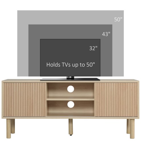 HOMCOM TV Stand Cabinet, TV Unit for TVs up to 50