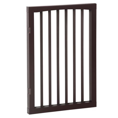 PawHut 3 Panel Stair Gate Foldable Dog Door Gate Indoor Free Standing Safety Gate Pet Barrier 76cm Height