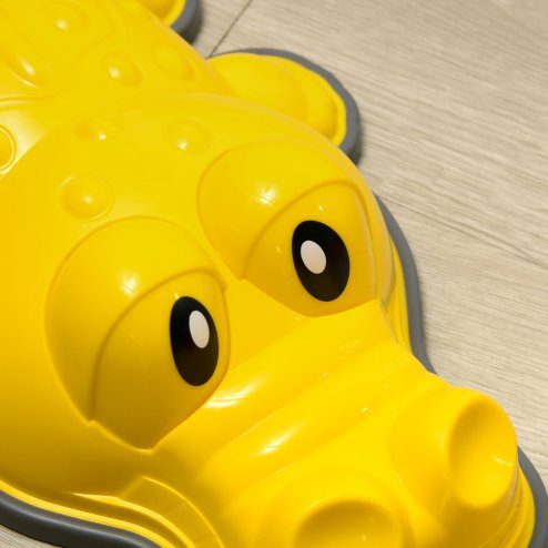 ZONEKIZ Kids Stepping Stones, 9PCs Balance River Stones, Crocodile-Designed Sensory Toy with Anti-Slip Edge, Indoor Outdoor Obstacle Courses, Stackable