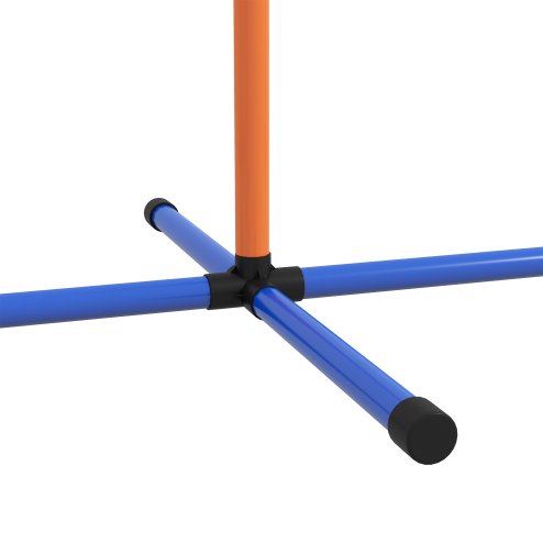 PawHut Dog Agility Training Equipment, Dog Outdoor Games with Weave Poles, Jump Ring, Pause Box, Adjustable Hurdle, Pet Obstacle Course Training Set with Carry Bag, Orange