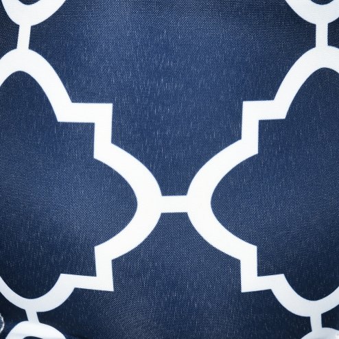 Outsunny Chair Cushions Seat Pads, Set of 2, Indoor Outdoor Seat Cushions with Ties and Tufted Design for Garden Dining Chairs, Blue