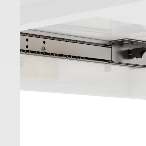 HOMCOM Extendable Dining Table, 120-160 x 70cm Rectangular Kitchen Table for Small Spaces, Seats 4-6 People, High Gloss White