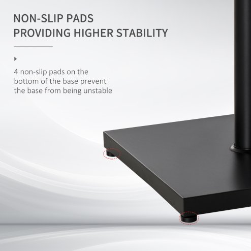 Outsunny ??35/38/48MM 18KG Steel Square Parasol Stand Base w/ Adjustable Knob Umbrella Stand Garden Patio Outdoor Home, Black