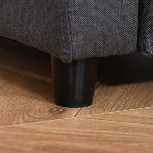 HOMCOM Kids Armchair Children Recliner Sofa Lounger Chair with Footrest for Playroom Bedroom Living Room, Grey