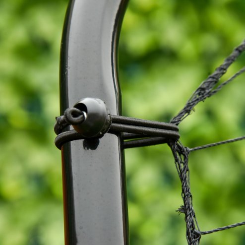 HOMCOM Foldable Football Rebounder Net, Large Football Goal Training Aid Soccer Kickback Target Zone Goal Play Adjustable Angles for  Kids & Adult Black