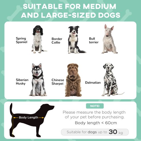 PawHut Cooling Raised Dog Bed, Elevated Pet Bed with Breathable Mesh, UV Protection Canopy, Foot Pads, for Indoor Outdoor, Medium, Large Dogs, 91 x 76 x 89cm - Light Grey