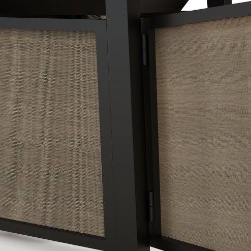 Outsunny Propane Gas Fire Pit Table, 50,000 BTU Smokeless Firepit Outdoor Patio Heater with Waterproof Cover, Glass Beads and Lid, 71 x 71 x 66.5cm, Brown