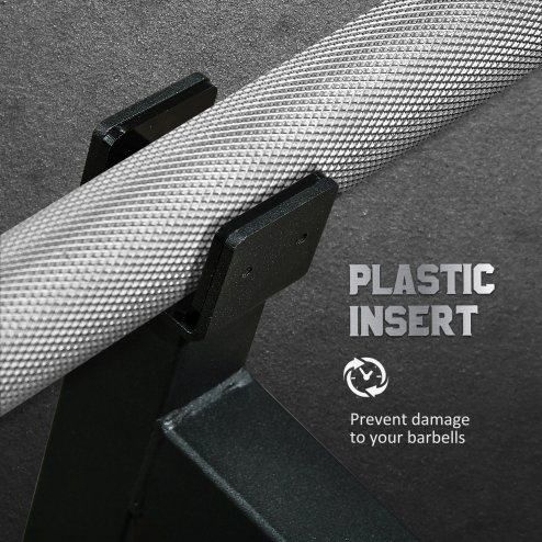 SPORTNOW Barbell Jack, Deadlift Jack with Non-Slip Handle and Plastic Padding, Easy Loading and Unloading 200kg Barbell Plates, for Home Gym, Deadlifting Weight Training