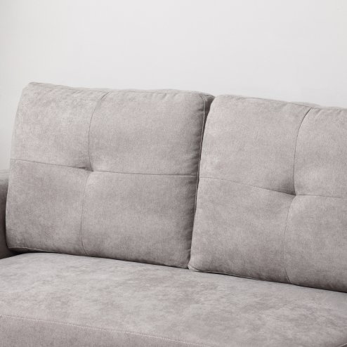 HOMCOM 3 Seater Sofa Bed, L Shaped Pull Out Sofa Bed with Storage, Convertible Click Clack Settee Sectional Sleeper Futon for Living Room, Office, Grey