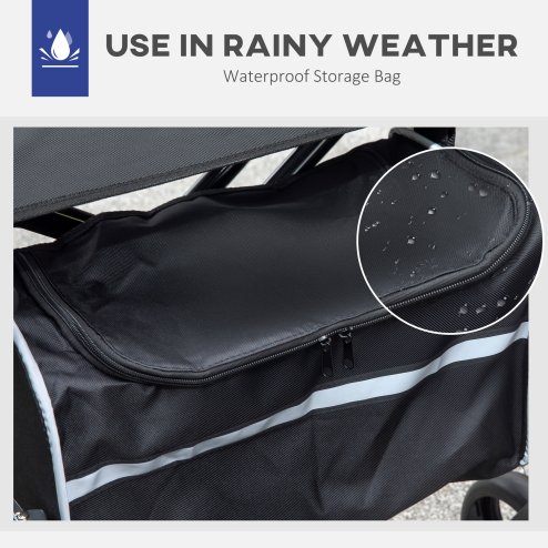 HOMCOM 2 in 1 Wheelchair Transport Chair & Folding Rollator Walker with Seat, Backrest, Footrest, Lightweight Walking Frame with Bag, Adjustable Height, 4 Wheeled Walker for Seniors