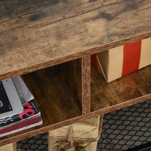 HOMCOM TV Stand Cabinet, Industrial TV Unit for TVs up to 45