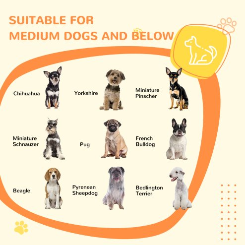 PawHut Dog Crate Furniture, Indoor Dog Kennel Side End Table with Soft Washable Cushion, Lockable Door, for Large Dogs