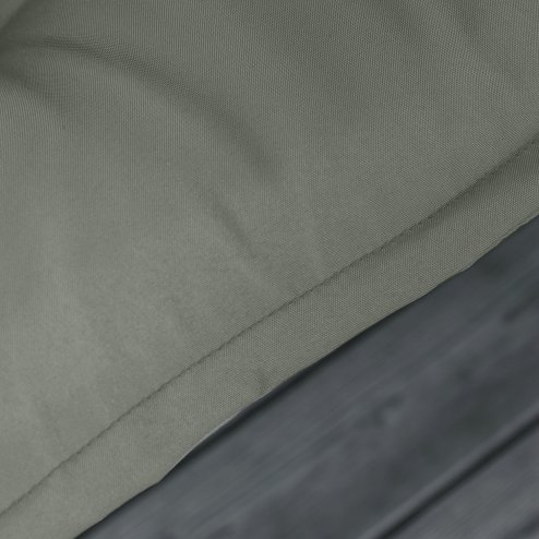 Outsunny Set of 2 Garden Chair Cushion Seat, 120L x 50W x 9D cm High Back Dining Chair Padded Patio Chair with Pillow for Indoor and Outdoor Use, Dark Grey