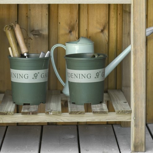 Outsunny 91cm x 51cm x 76cm Raised Garden Bed with Legs and Storage Shelf, Elevated Wooden Planter Box, Gardening Standing Growing Bed for Backyard, Patio, Balcony