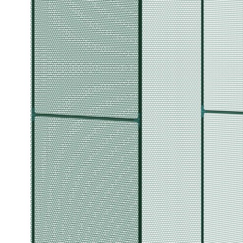 Outsunny Fruit Cage Bird Netting, Vegetable Plant Protection Tent with Zipped Door, Anti Bird, Insects, Small Animals, 1.2 x 1.2 x 1.8m, Dark Green