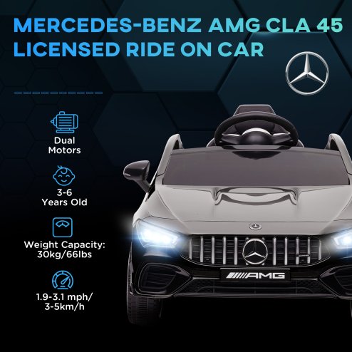 AIYAPLAY Mercedes Benz Licensed 12V Electric Car for Kids, Kids