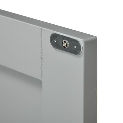 kleankin Pedestal Under Sink Cabinet with Double Doors, Modern Bathroom Vanity Storage Unit with Shelves