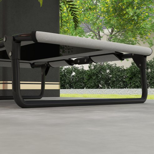 PawHut Raised Dog Bed, Portable Elevated Pet Cot with Breathable Mesh for Indoor Outdoor, for Small Medium Dogs, 75 x 51 x 18 cm, Light Grey