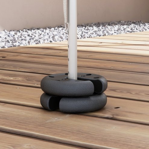 Outsunny Pop up Canopy Tent Weights Set of 4 PCs, Leg Weights for Marquee Party Tent Outdoor Canopy 8.8KG