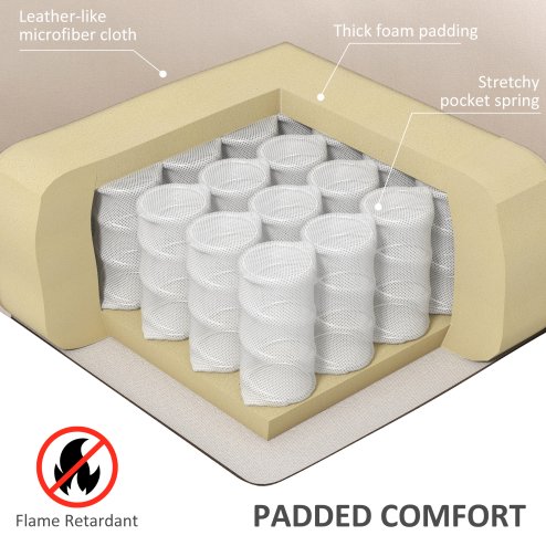 HOMCOM Riser and Recliner Chair for the Elderly, Electric Microfibre Upholstered Lift Chair with Vibration Massage and Heat, Quick Assembly, Remote Control, Cup Holders, Side Pockets, Beige