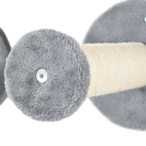 PawHut 5Pcs Cat Wall Furniture with Perch, Cat House, Scratching Post, Wall-Mounted Cat Tree for Indoor Cats - Grey