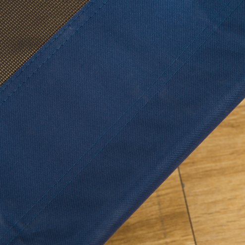 PawHut Raised Dog Bed Cat Elevated Lifted Puppy Pet Elevated Cot Portable Camping Basket - Blue (Medium)