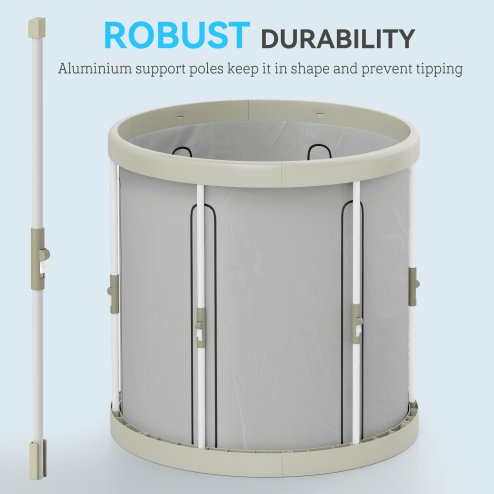 SPORTNOW Ice Bath Tub Outdoor, 210L Portable Cold Water Therapy Tub, Recovery Cold Plunge Pool with Lid, Cover, Carry Bag for Athletes, Black