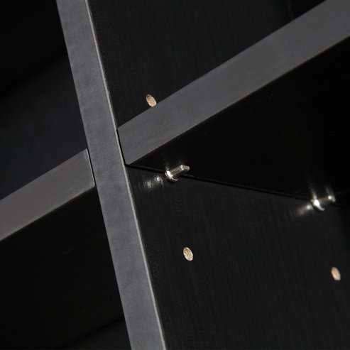 HOMCOM 1116 CD/ 528 DVD Storage Shelf Rack Media Storage Unit Shelves Racks Wooden Display Unit with 10 Adjustable Shelves