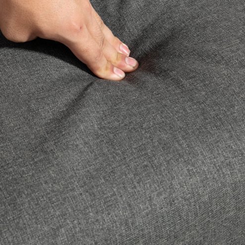 HOMCOM Accent Armchair, Living Room Chair, Wooden Upholstered Single Lounge Chair with Rubber Wood Legs and Padded Seat , Leisure Sofa Chair for Bedroom Office, Dark Grey