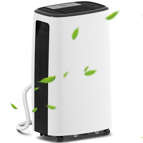 HOMCOM 16L/Day Dehumidifier with 3.7L Water Tank, 24H Timer On/Off, Digital Humidity Display, Dehumidifier for Home Damp, Bedroom, Condensation, Mould, Laundry Drying, White