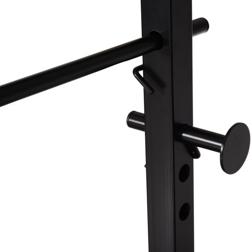 HOMCOM Home Gym Power Tower with Bench and Punching Bag, Multi-Function Adjustable Dip Sit Up Workout Station Equipment Heavy Duty for Home