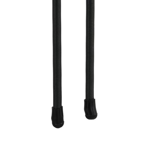 Outsunny Decoration Garden Fence, 24in x 12ft Outdoor Picket Fence Panels, 6PCs Rustproof Metal Wire Landscape Flower Bed Border Edging Animal Barrier, Black