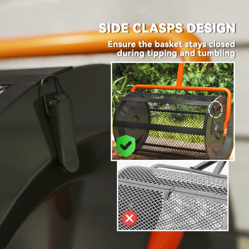 Outsunny Compost Spreader, 24