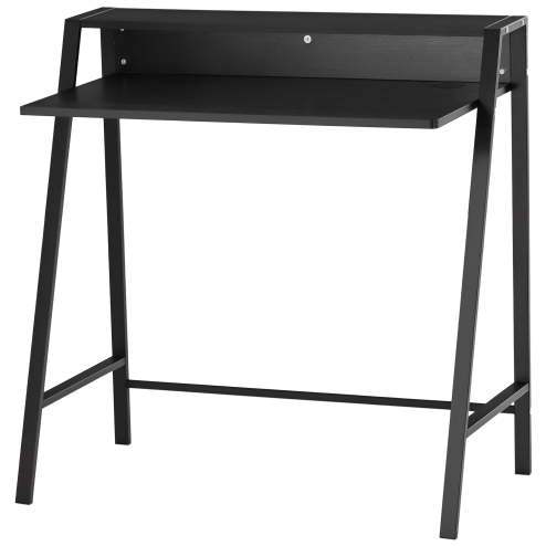HOMCOM Writing Desk Computer Table Home Office PC Laptop Workstation Storage Shelf 84L x 45W cm