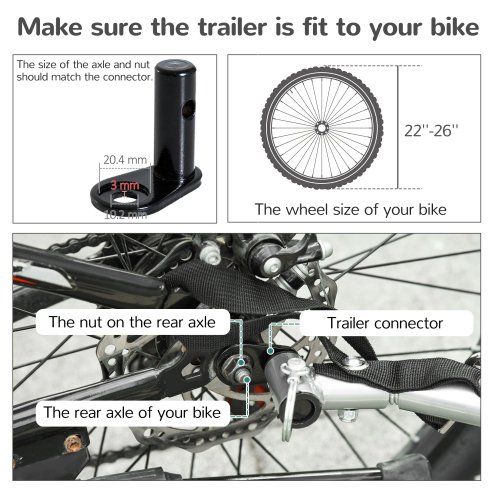 PawHut Dog Bike Trailer Pet Stroller Cart Carrier for Bicycle 360 Rotatable with Reflectors 3 Wheels Hitch Coupler Push/ Pull/ Brake Water Resistant Green