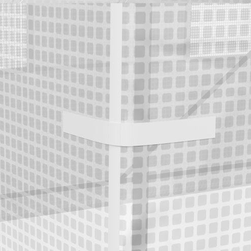 Outsunny Reinforced Walk In Polytunnel Greenhouse with Roll Up Door, Galvanised Steel Frame and Zipped Door Windows (2 x 2.5m), White