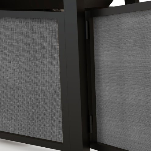 Outsunny Propane Gas Fire Pit Table, 50000 BTU Smokeless Firepit Outdoor Patio Heater with Waterproof Cover, Glass Beads and Lid, 71 x 71 x 66.5cm, Dark Grey