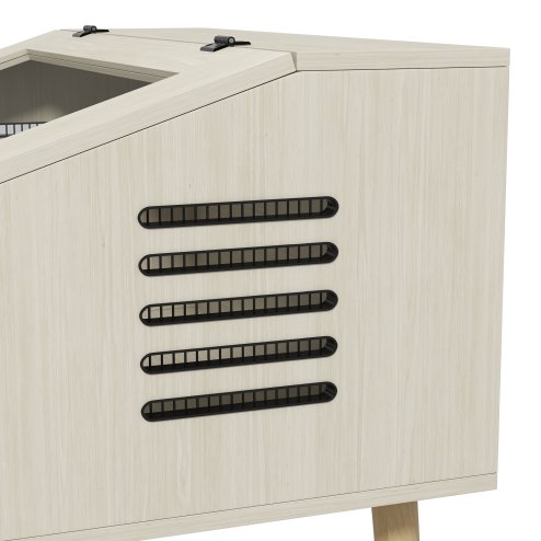 PawHut 140L Reptile Vivarium Terrarium with Tempered Glass Windows, Openable Top for Snake Lizards, Horned Frogs, Chameleons, Hamsters, Gerbils, 100 x 50 x 60cm