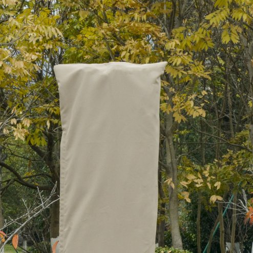 Outsunny Garden Parasol Cover, Outdoor Patio Umbrella Protector Weatherproof Garden Patio with Rod, Zipper for 2-4m Parasol, 60 x 160cm, Khaki