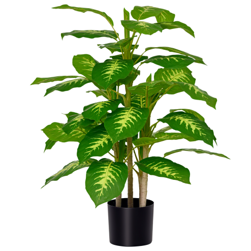 HOMCOM Artificial Evergreen Tree Fake Decorative Plant in Nursery Pot for Indoor Decor, 95cm