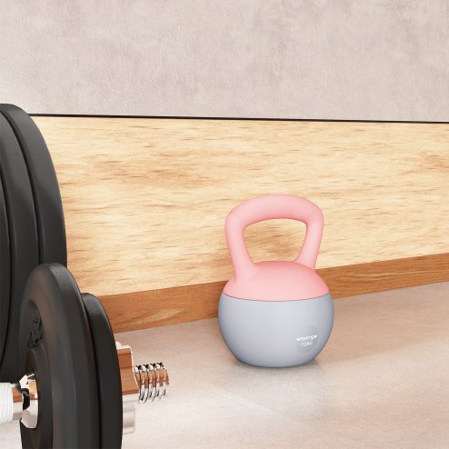 SPORTNOW Soft Kettlebell, 12kg Kettle Bell with Non-Slip Handle for Home Gym Weight Lifting and Strength Training