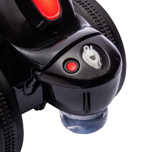 AIYAPLAY Kids Ride On Car, Foot To Floor Sliding Baby Car, Push Along Car with Music, Bubble, for Toddler from 2 to 5 Years Old - Black