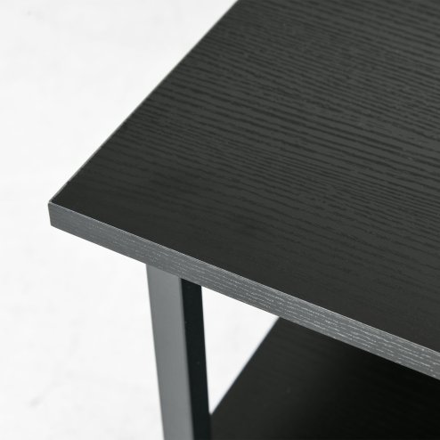 HOMCOM 3-Tier Printer Stand with Storage Shelf, Mobile Printer Table on Wheels, 50 x 50 x 52.5cm Rolling Printer Cart for Home Office, Black