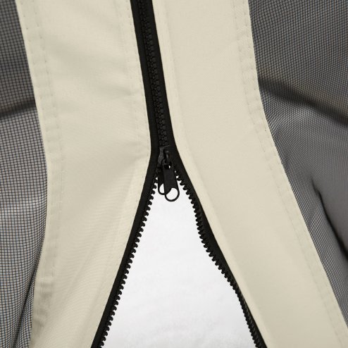 Outsunny fit 10x10ft Gazebo Universal Replacement Mosquito Netting for Patio Gazebos and Canopy Tents with Zippers for 3(m) x 3(m) Gazebo, (Sidewall Only) Beige